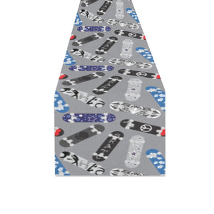 Skate Board Pattern Print Design 03 Table Runner
