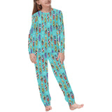 Surfboard Pattern Print Design 05 Kids' Boys' Girls' All Over Print Pajama Set