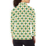 Horseshoes Pattern Print Design 04 Women's Long Sleeve Polo Shirt