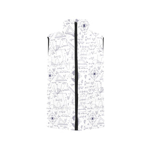 Math Pattern Print Design 03 Men's Padded Vest