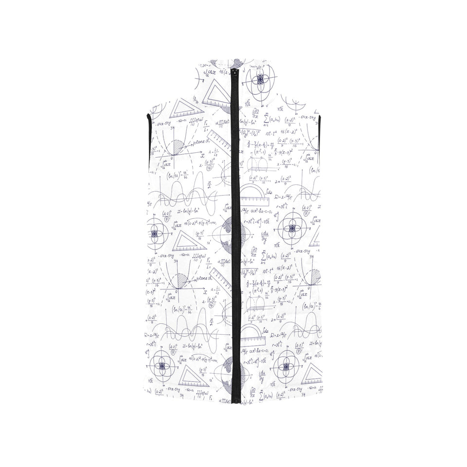 Math Pattern Print Design 03 Men's Padded Vest