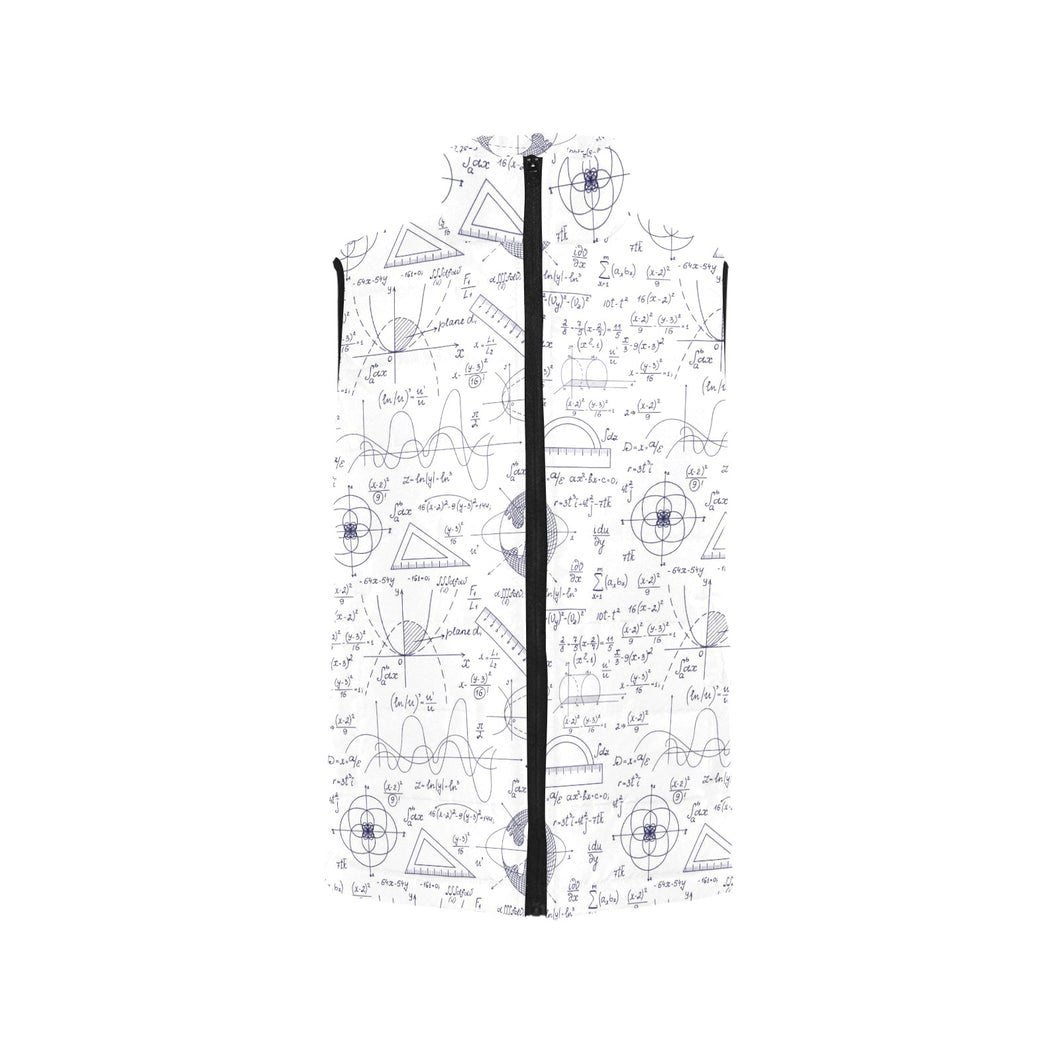 Math Pattern Print Design 03 Men's Padded Vest