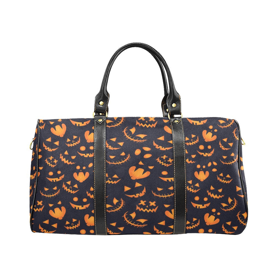 Halloween pattern Pumpkin background Travel Bag