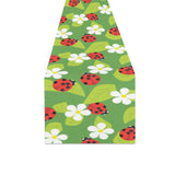 Ladybug Pattern Print Design 01 Table Runner