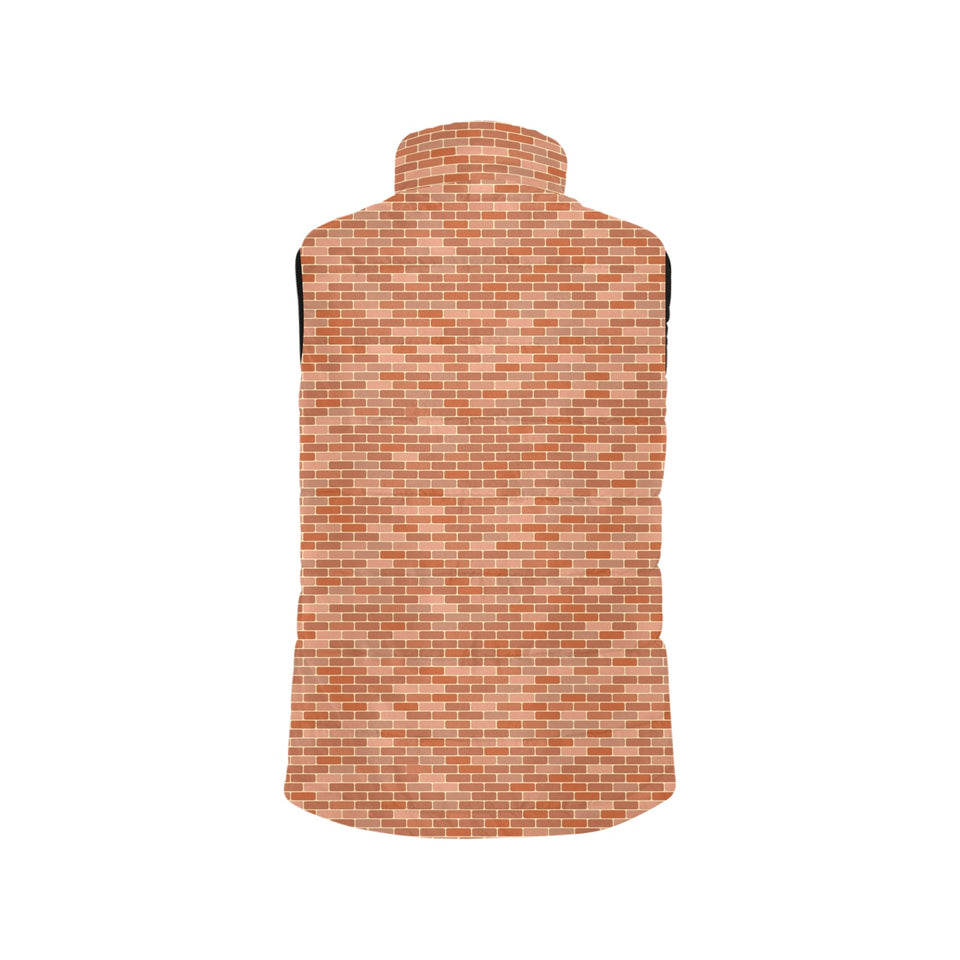 Brick Printed Pattern Print Design 02 Men's Padded Vest