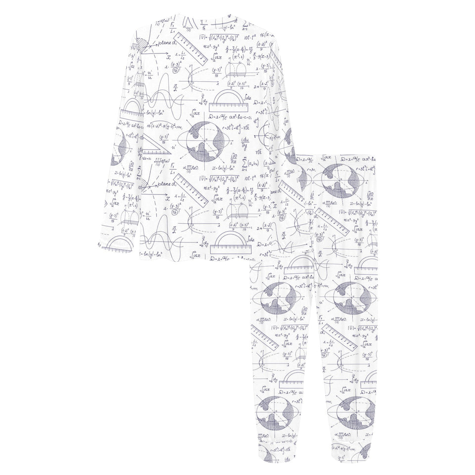 Math Pattern Print Design 03 Women's All Over Print Pajama Set