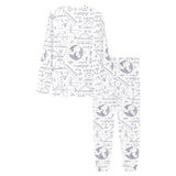 Math Pattern Print Design 03 Women's All Over Print Pajama Set