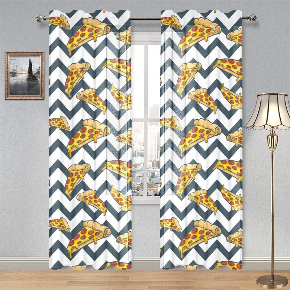 Pizza design pattern Gauze Curtain