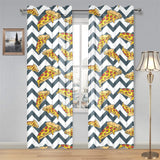 Pizza design pattern Gauze Curtain