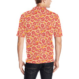 Tropical grapefruit pattern Men's All Over Print Polo Shirt