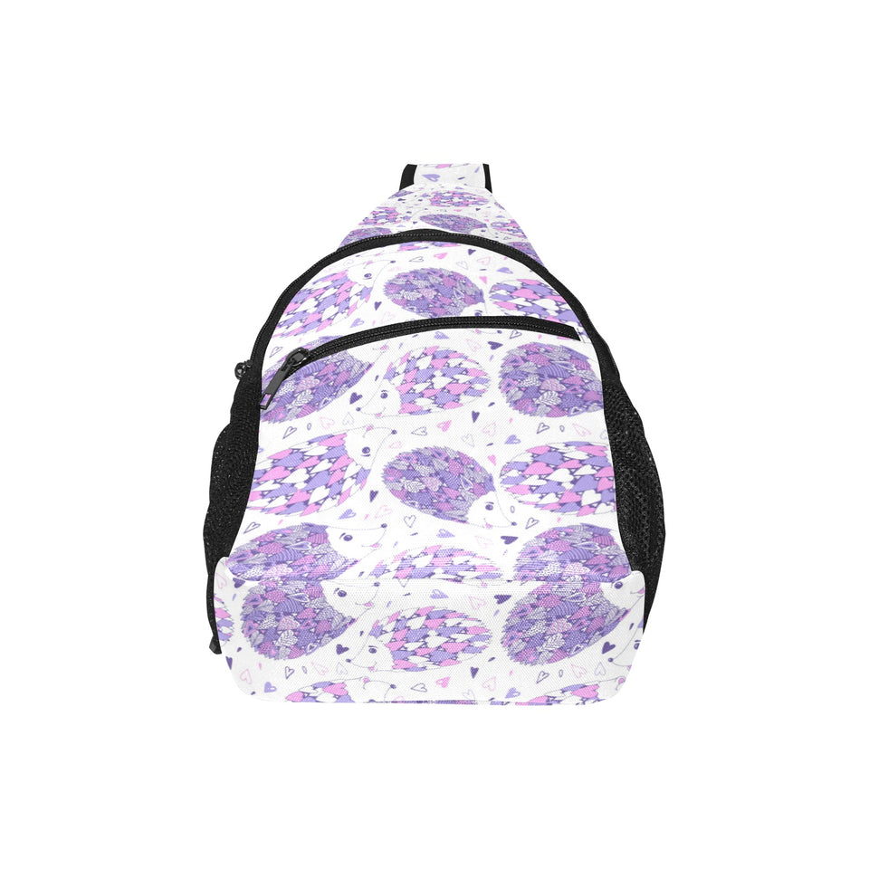 Hedgehog Pattern Print Design 05 All Over Print Chest Bag
