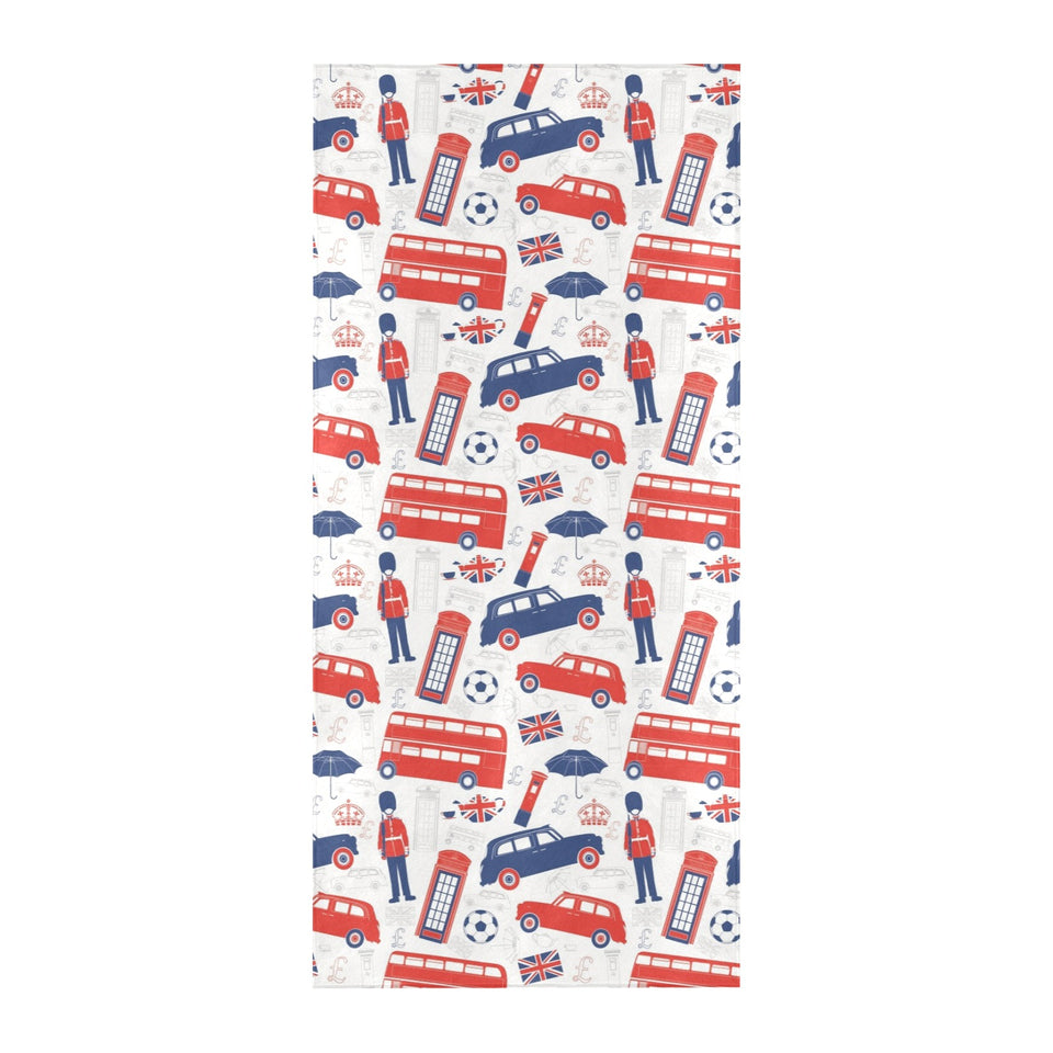 British Pattern Print Design 03 Beach Towel