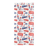 British Pattern Print Design 03 Beach Towel
