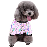 Cute ice cream cone animal pattern All Over Print Pet Dog Round Neck Fuzzy Shirt