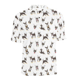 Chihuahua dog pattern Men's All Over Print Polo Shirt