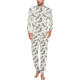 Pigeon Pattern Print Design 04 Men's All Over Print Pajama