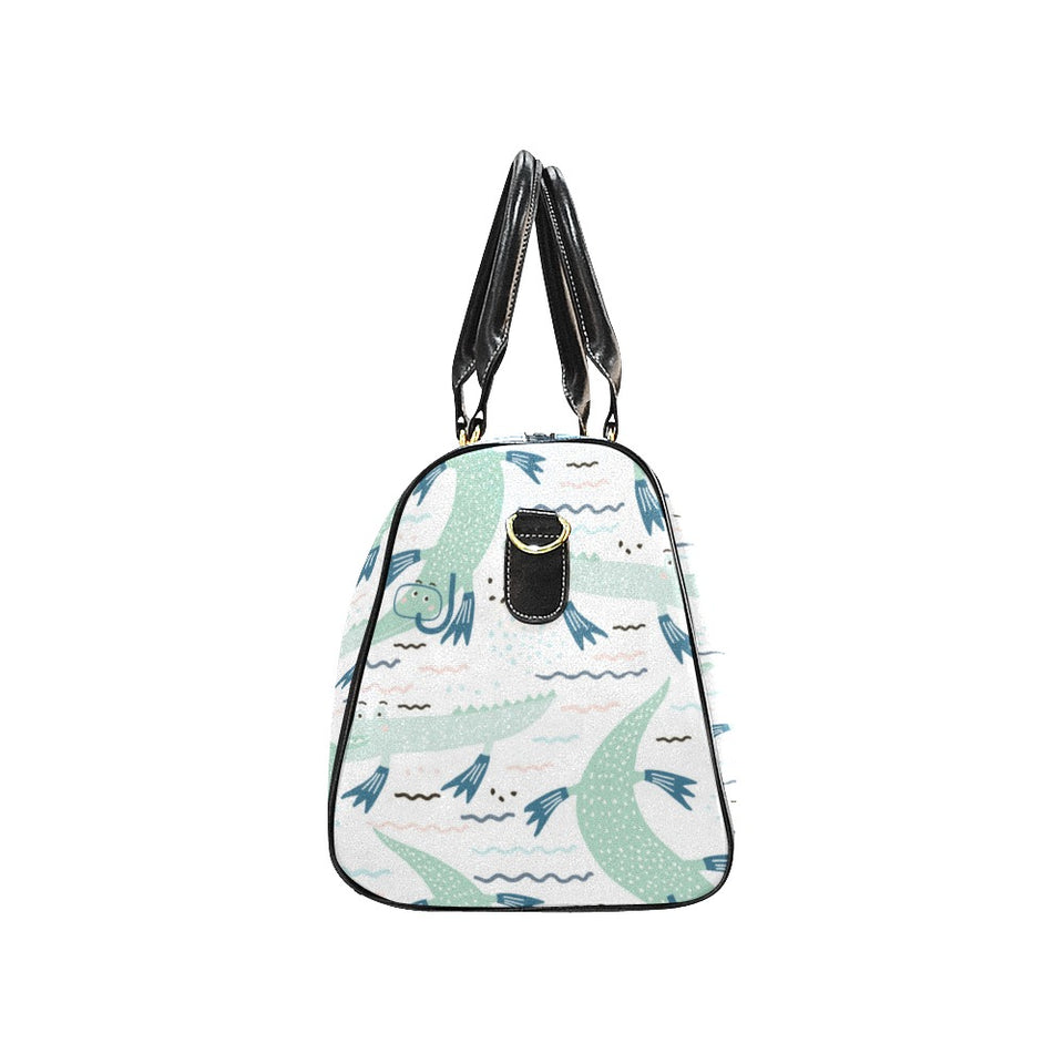 Crocodile diver pattern Travel Bag