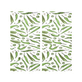 Hand drawn sketch style green Chili peppers patter Gauze Curtain