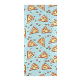 Hand drawn pizza blue background Beach Towel