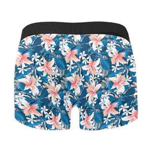 Hibiscus Pattern Print Design 02 Men's All Over Print Boxer Briefs Men's Underwear