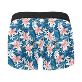 Hibiscus Pattern Print Design 02 Men's All Over Print Boxer Briefs Men's Underwear