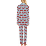 Sausage Pattern Print Design 02 Women's Long Pajama Set