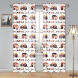 Camper Van Pattern Print Design 01 Gauze Curtain