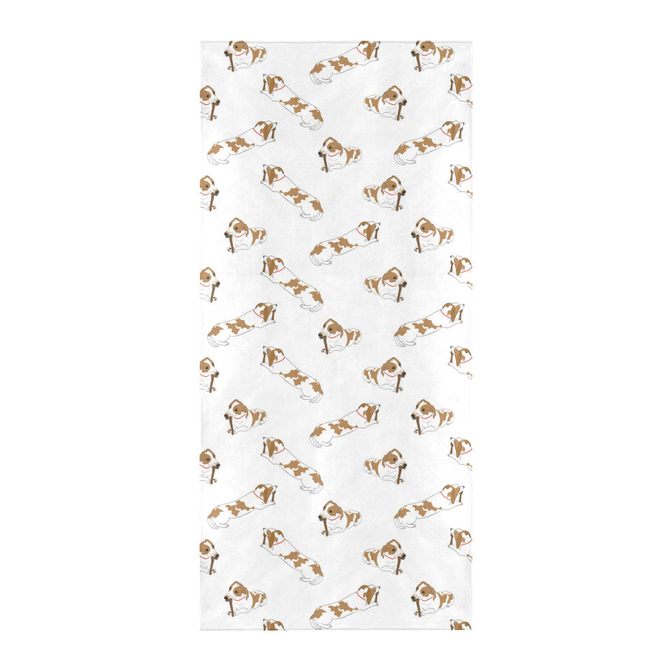 Jack Russel Pattern Print Design 04 Beach Towel