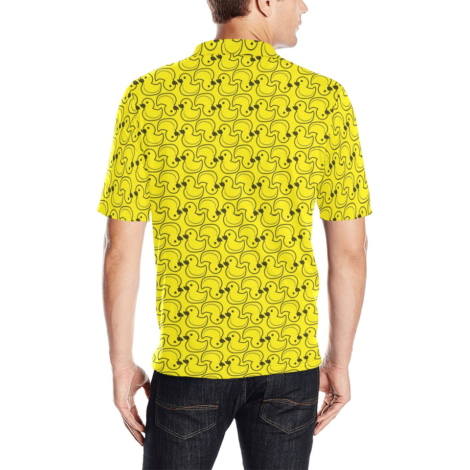 Duck Pattern Print Design 02 Men's All Over Print Polo Shirt