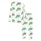 Chameleon lizard pattern Women's All Over Print Pajama Set