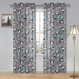 Ostrich Pattern Print Design 01 Gauze Curtain