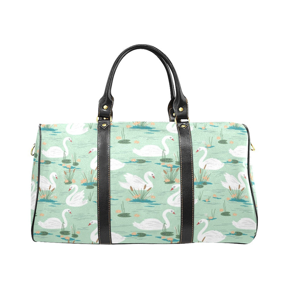 White swan lake pattern Travel Bag