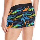 Colorful shark Men's All Over Print Boxer Briefs Men's Underwear