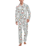 Cute Penguin christmas pattern Men's Long Pajama Set