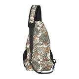 Monkey tropical leaves background All Over Print Chest Bag