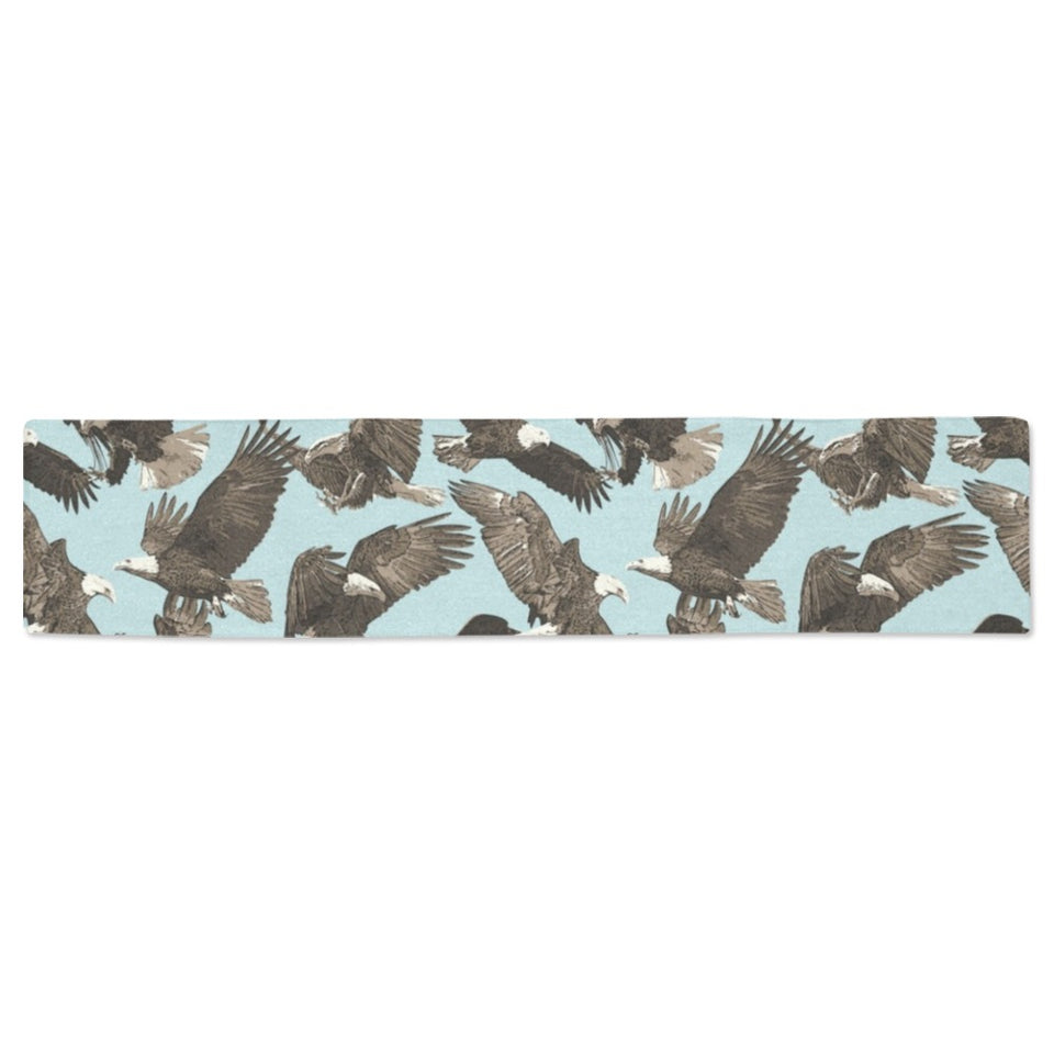 Eagle Pattern Print Design 01 Table Runner