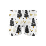 Christmas tree holly snow star pattern Men's Swimming Trunks