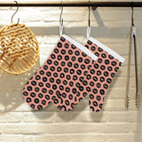 Lips Pattern Print Design 02 Heat Resistant Oven Mitts