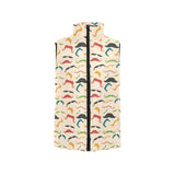 Mustache Beard Pattern Print Design 03 Men's Padded Vest