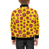 Dice Pattern Print Design 04 Kids' Boys' Girls' Bomber Jacket