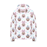 Cute pug hat rabbit costume pattern Kids' Boys' Girls' Padded Hooded Jacket