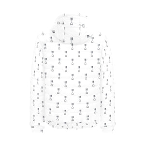 Engine Piston Background Pattern Print Design 01 Men's Padded Hooded Jacket