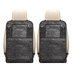 Handwritten cheese pattern Car Seat Back Organizer