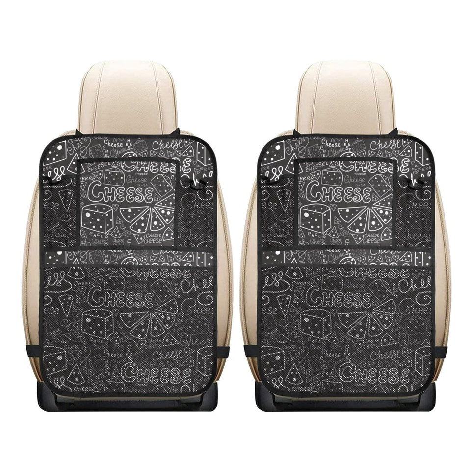 Handwritten cheese pattern Car Seat Back Organizer