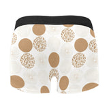 Gold Texture mushroom pattern Men's All Over Print Boxer Briefs Men's Underwear