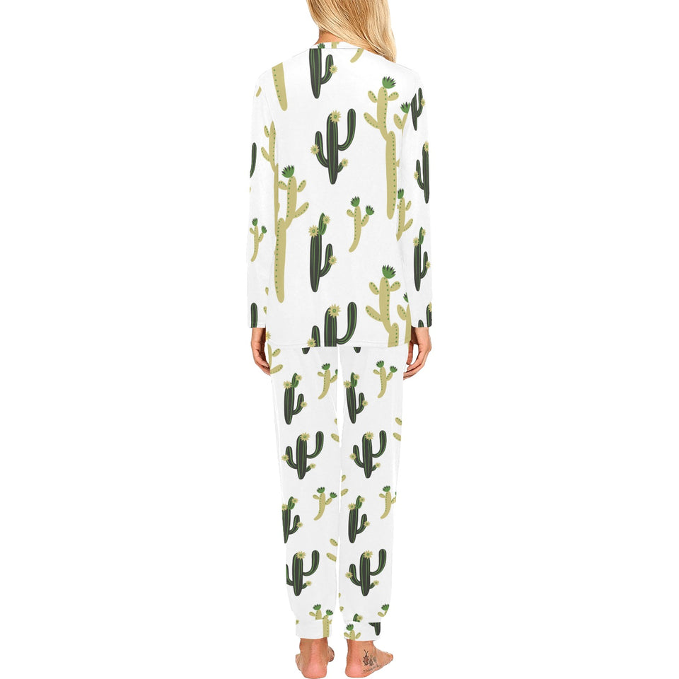 Cute cactus pattern Women's All Over Print Pajama Set