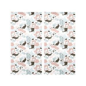 cute mermaid pattern Gauze Curtain