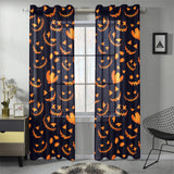 Halloween pattern Pumpkin background Gauze Curtain