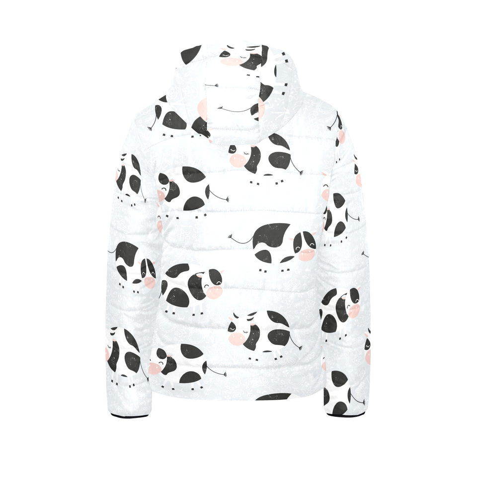 Cute cows pattern Kids' Boys' Girls' Padded Hooded Jacket