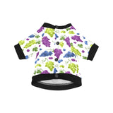 Grape pattern All Over Print Pet Dog Round Neck Fuzzy Shirt